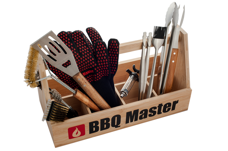 Grillbesteck Kiste Premium Set